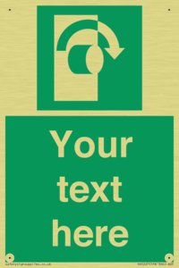 Custom Turn Clockwise Sign